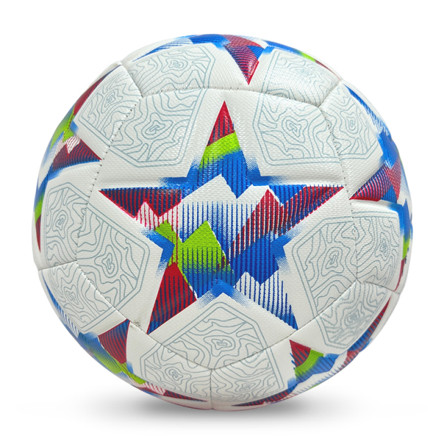 High Quality Size 5 Soccer Ball Machine-Sewn PU with Print Logo for Sports Training Leisure Competitive Matches,بلو آرك سبورتس