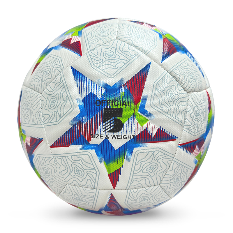 High Quality Size 5 Soccer Ball Machine-Sewn PU with Print Logo for Sports Training Leisure Competitive Matches,بلو آرك سبورتس