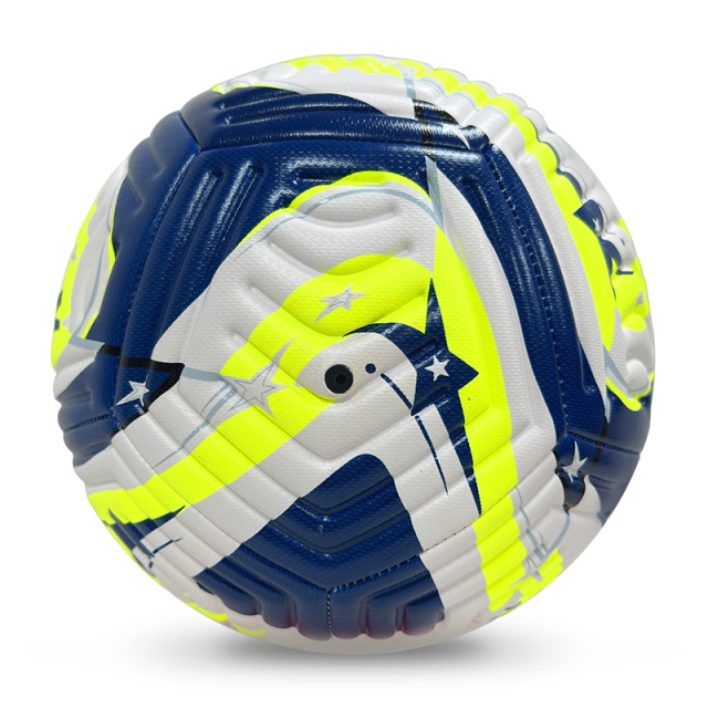 High Quality Size 5 Soccer Ball Machine-Sewn PVC with Print Logo for Sports Training Leisure Competitive Matches,ブルーアークスポーツ