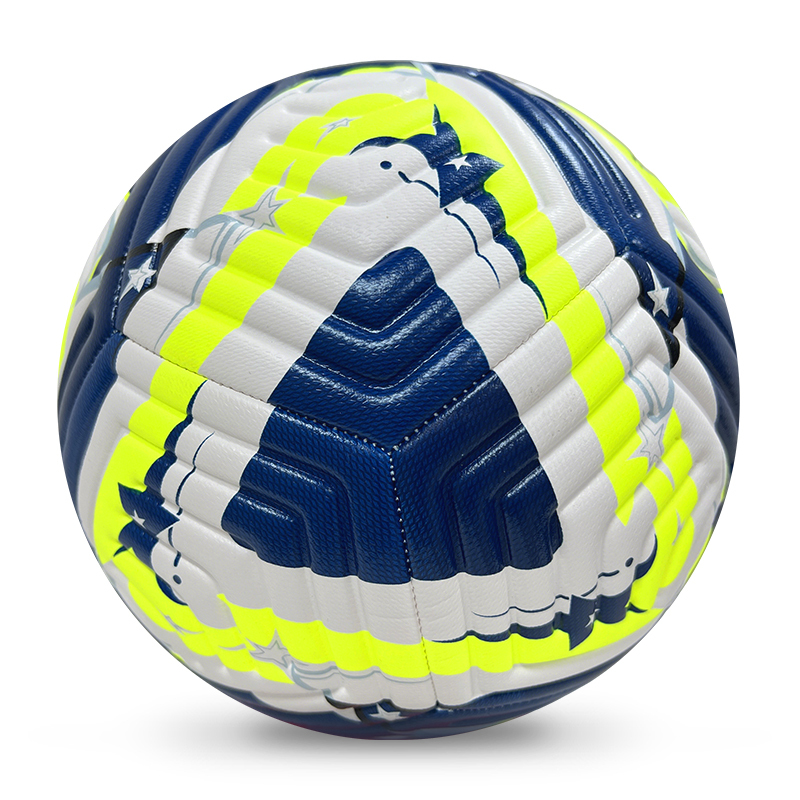 High Quality Size 5 Soccer Ball Machine-Sewn PVC with Print Logo for Sports Training Leisure Competitive Matches,ブルーアークスポーツ