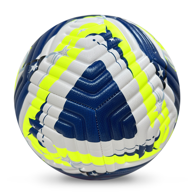 High Quality Size 5 Soccer Ball Machine-Sewn PVC with Print Logo for Sports Training Leisure Competitive Matches,ブルーアークスポーツ
