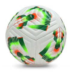 High Quality Size 5 Soccer Ball Machine-Sewn PVC with Print Logo for Sports Training Leisure Competitive Matches,Blue Arc Sports