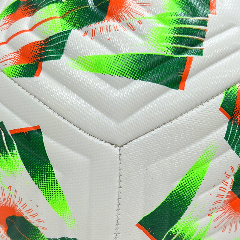 High Quality Size 5 Soccer Ball Machine-Sewn PVC with Print Logo for Sports Training Leisure Competitive Matches,Blue Arc Sports