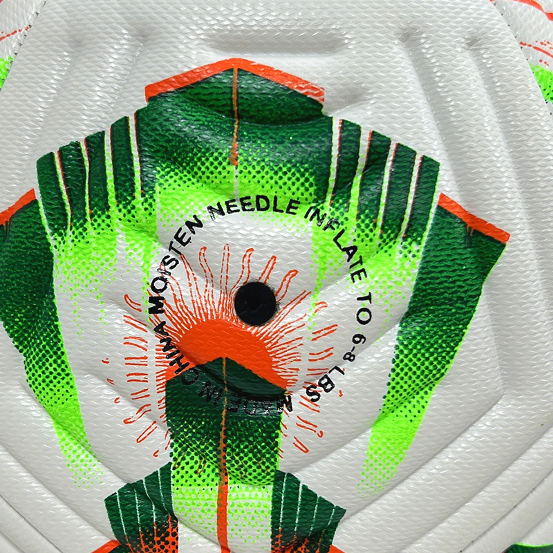 High Quality Size 5 Soccer Ball Machine-Sewn PVC with Print Logo for Sports Training Leisure Competitive Matches,Blue Arc Sports