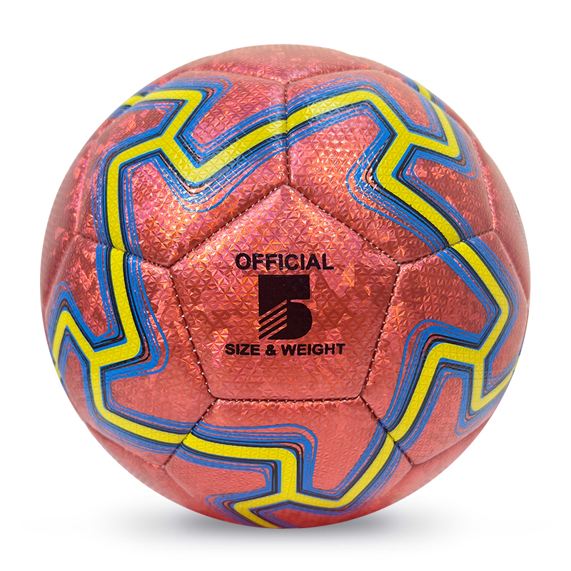 High Quality Size 5 Soccer Ball Machine-Sewn PVC with Print Logo for Sports Training Leisure Competitive Matches,Arc Bleu Sports