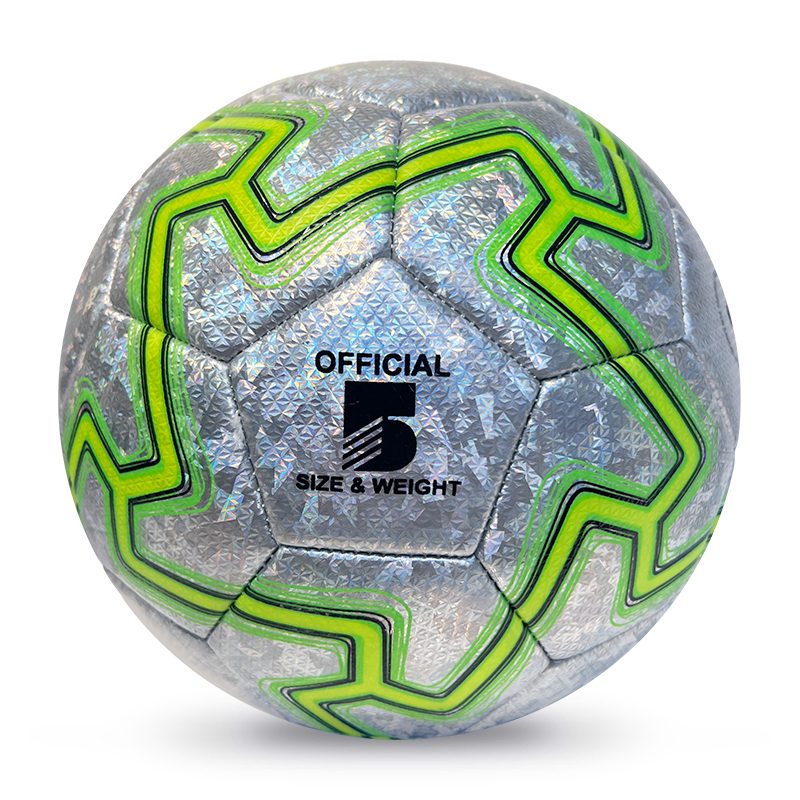 High Quality Size 5 Soccer Ball Machine-Sewn PVC with Print Logo for Sports Training Leisure Competitive Matches,Arc Bleu Sports