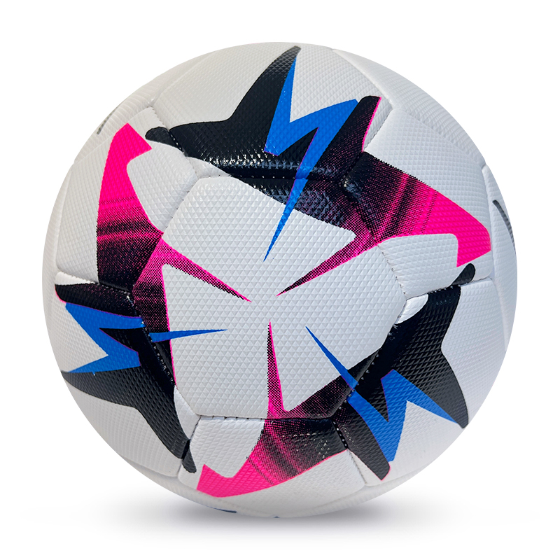 High Quality Size 5 Soccer Ball Machine-Sewn PVC with Print Logo for Sports Training Leisure Competitive Matches,Arc Bleu Sports