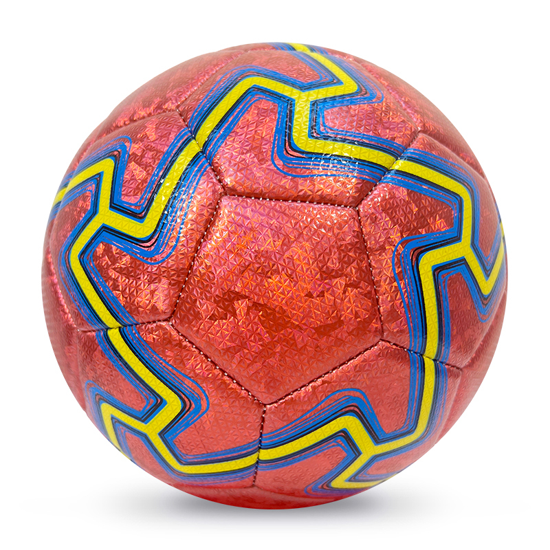 High Quality Size 5 Soccer Ball Machine-Sewn PVC with Print Logo for Sports Training Leisure Competitive Matches,Arc Bleu Sports