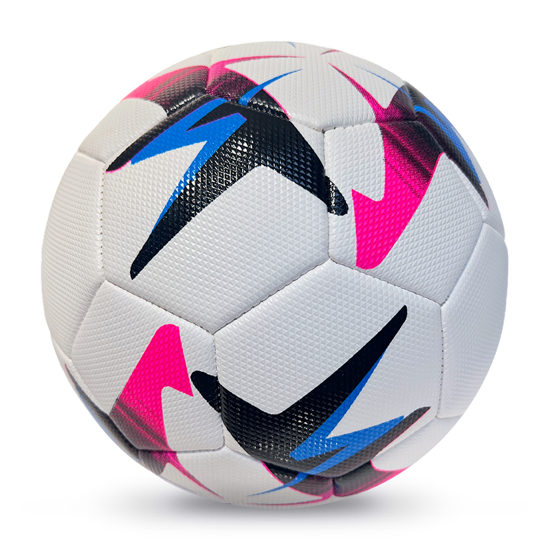 High Quality Size 5 Soccer Ball Machine-Sewn PVC with Print Logo for Sports Training Leisure Competitive Matches,Arc Bleu Sports