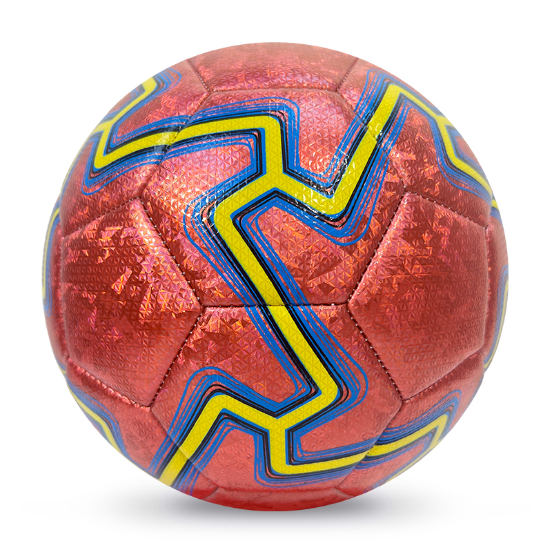 High Quality Size 5 Soccer Ball Machine-Sewn PVC with Print Logo for Sports Training Leisure Competitive Matches,Arc Bleu Sports