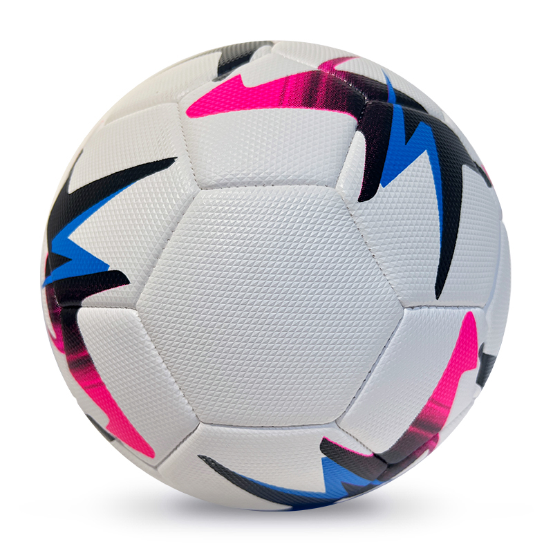 High Quality Size 5 Soccer Ball Machine-Sewn PVC with Print Logo for Sports Training Leisure Competitive Matches,Arc Bleu Sports