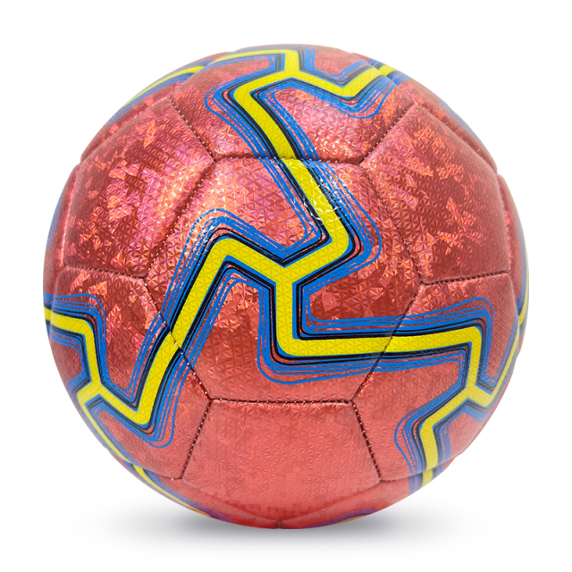High Quality Size 5 Soccer Ball Machine-Sewn PVC with Print Logo for Sports Training Leisure Competitive Matches,Arc Bleu Sports