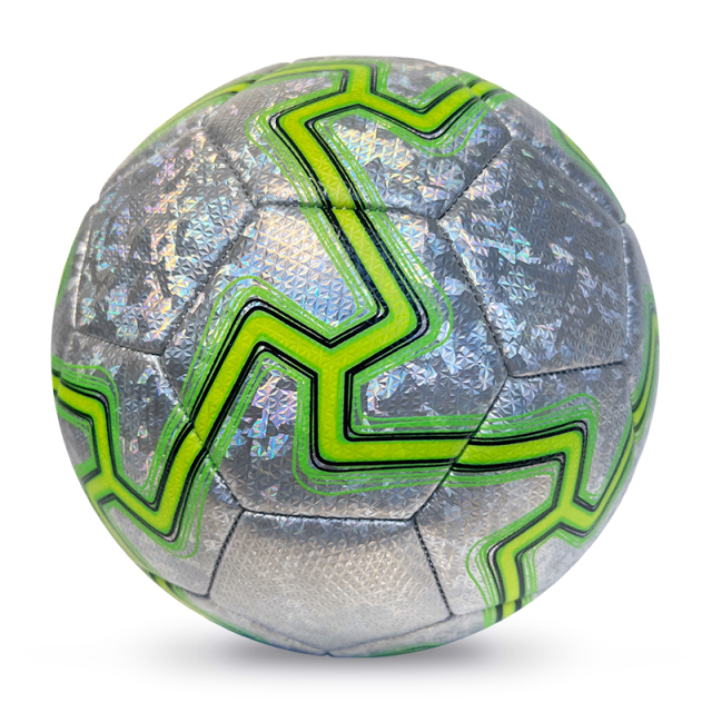 High Quality Size 5 Soccer Ball Machine-Sewn PVC with Print Logo for Sports Training Leisure Competitive Matches,Arc Bleu Sports