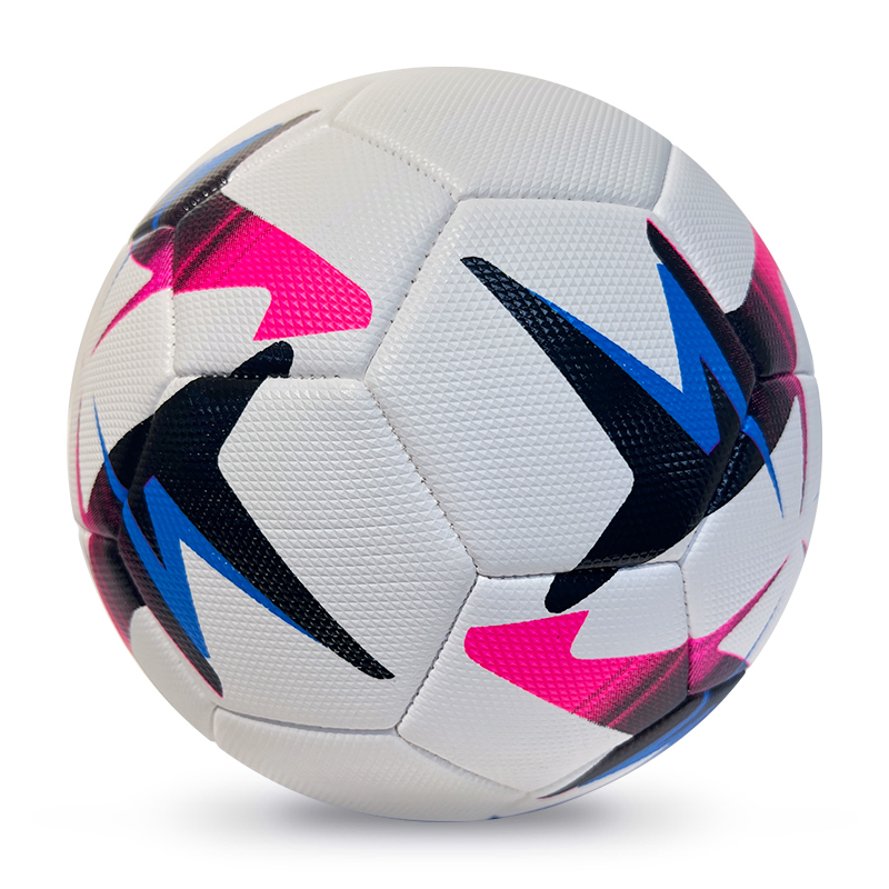 High Quality Size 5 Soccer Ball Machine-Sewn PVC with Print Logo for Sports Training Leisure Competitive Matches,Arc Bleu Sports