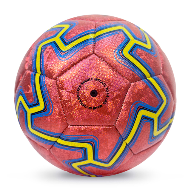 High Quality Size 5 Soccer Ball Machine-Sewn PVC with Print Logo for Sports Training Leisure Competitive Matches,Arc Bleu Sports