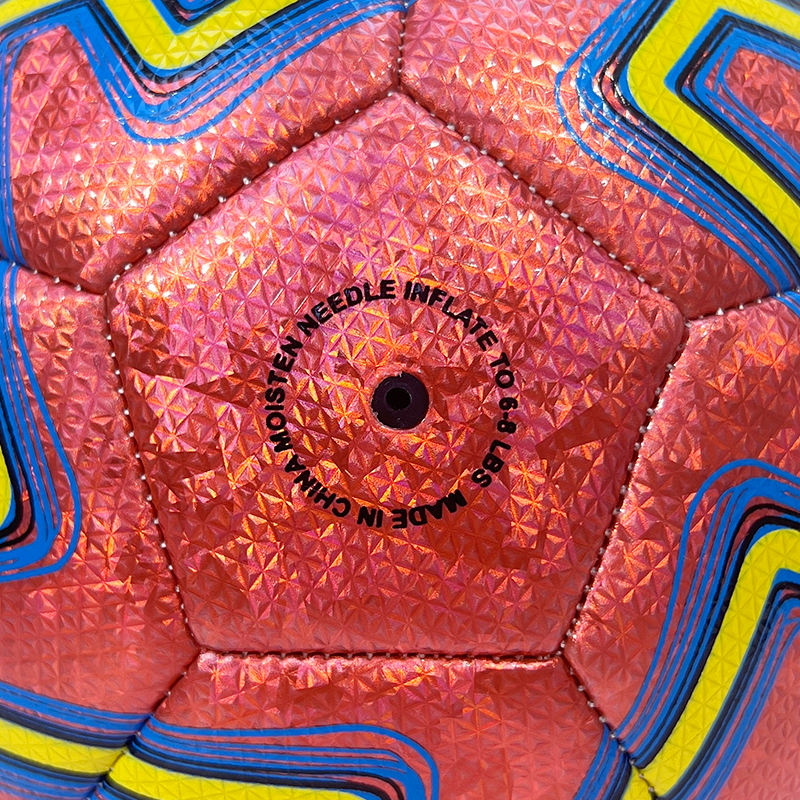 High Quality Size 5 Soccer Ball Machine-Sewn PVC with Print Logo for Sports Training Leisure Competitive Matches,Arc Bleu Sports