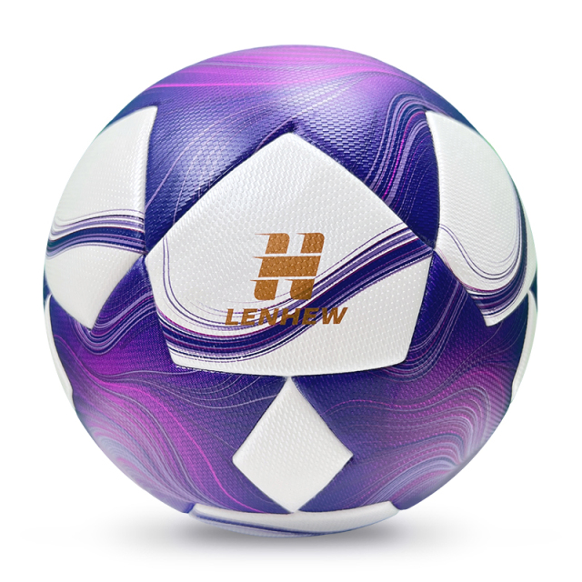 2025 High Quality Customized PU Foam Leather Football Ball Size 5 Popular Design for Sports Matches Training,Blue Arc Sports