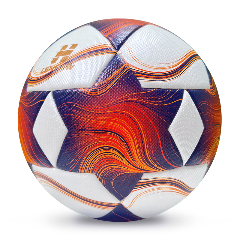 2025 High Quality Customized PU Foam Leather Football Ball Size 5 Popular Design for Sports Matches Training,ブルーアークスポーツ