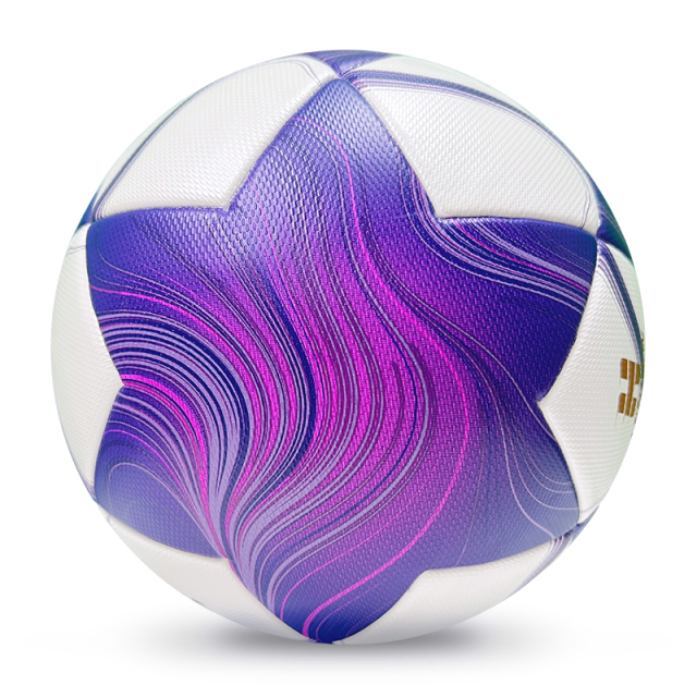 2025 High Quality Customized PU Foam Leather Football Ball Size 5 Popular Design for Sports Matches Training,Blue Arc Sports