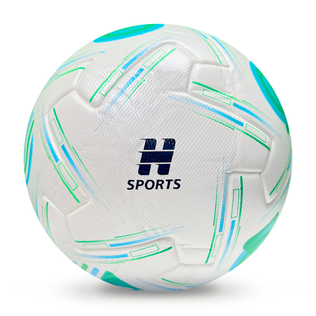 2025 High Quality Customized PU Foam Leather Football Ball Size 5 Popular Design for Sports Matches Training,Blue Arc Sports