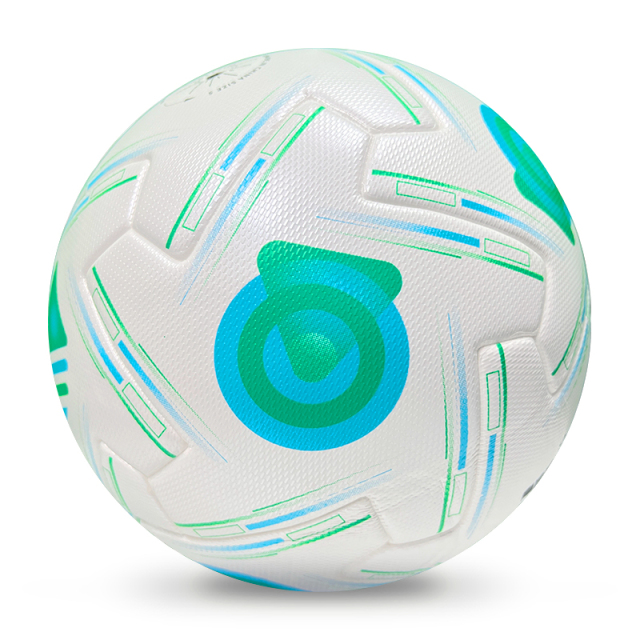 2025 High Quality Customized PU Foam Leather Football Ball Size 5 Popular Design for Sports Matches Training,Blue Arc Sports
