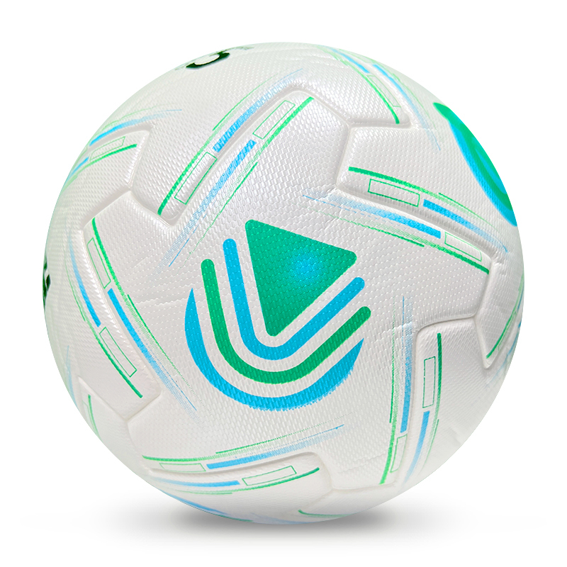 2025 High Quality Customized PU Foam Leather Football Ball Size 5 Popular Design for Sports Matches Training,Blue Arc Sports