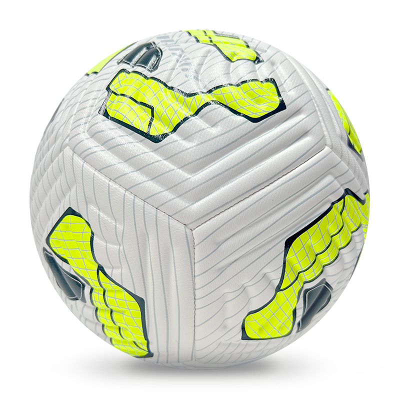 High Quality Size 5 Soccer Ball Machine-Sewn PVC with Print Logo for Sports Training Leisure Competitive Matches,Blue Arc Sports