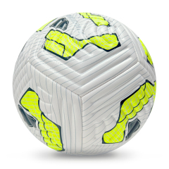 High Quality Size 5 Soccer Ball Machine-Sewn PVC with Print Logo for Sports Training Leisure Competitive Matches,Blue Arc Sports