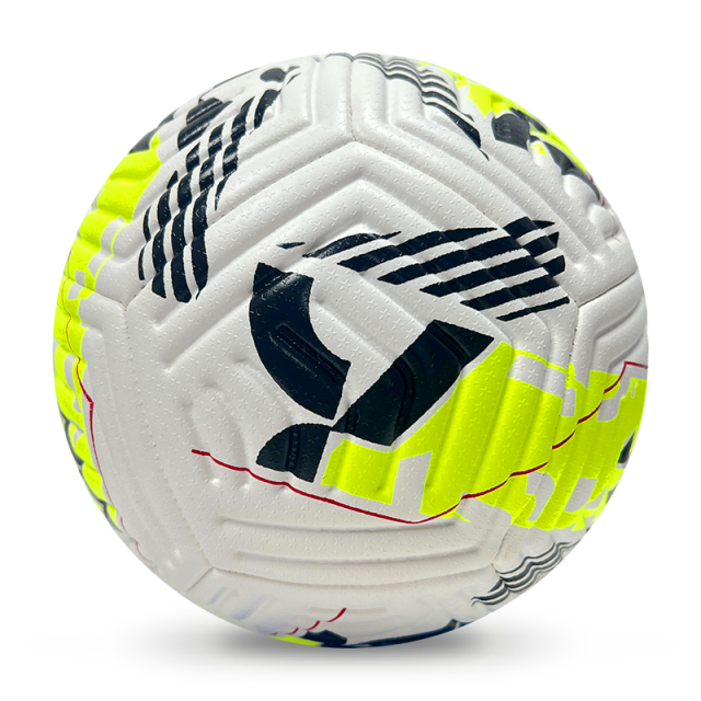 High Quality Size 5 Soccer Ball Machine-Sewn PVC with Print Logo for Sports Training Leisure Competitive Matches,Blue Arc Sports