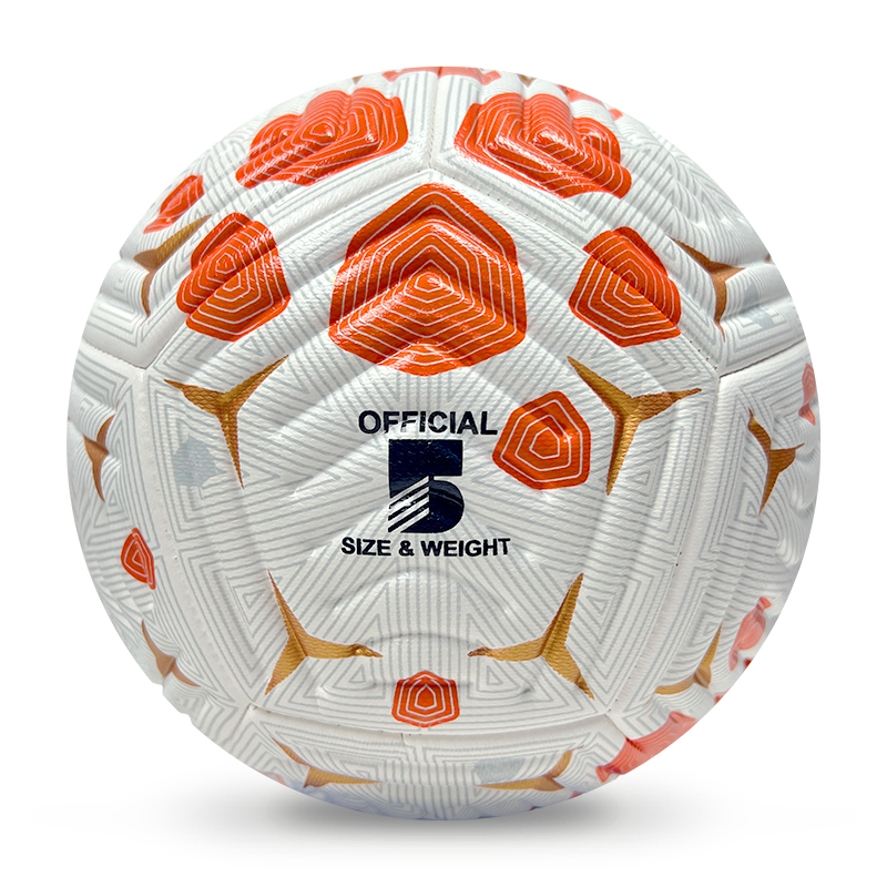 High Quality Size 5 Soccer Ball Machine-Sewn PVC with Print Logo for Sports Training Leisure Competitive Matches,Blue Arc Sports