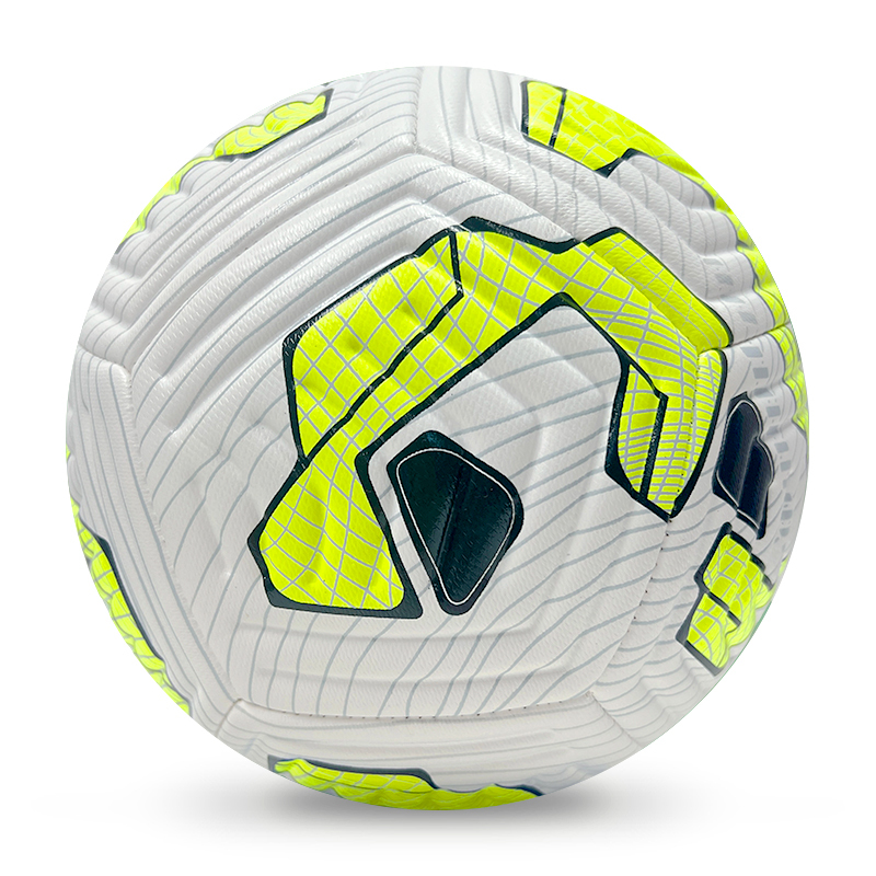 High Quality Size 5 Soccer Ball Machine-Sewn PVC with Print Logo for Sports Training Leisure Competitive Matches,Blue Arc Sports