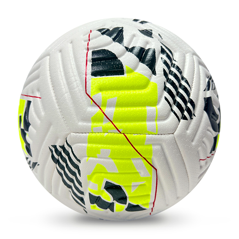 High Quality Size 5 Soccer Ball Machine-Sewn PVC with Print Logo for Sports Training Leisure Competitive Matches,Blue Arc Sports