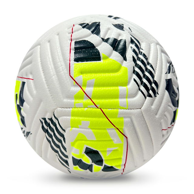 High Quality Size 5 Soccer Ball Machine-Sewn PVC with Print Logo for Sports Training Leisure Competitive Matches,Blue Arc Sports