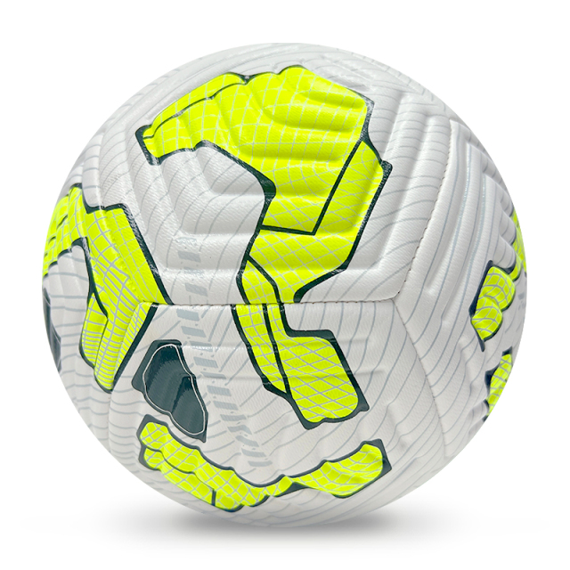 High Quality Size 5 Soccer Ball Machine-Sewn PVC with Print Logo for Sports Training Leisure Competitive Matches,Blue Arc Sports