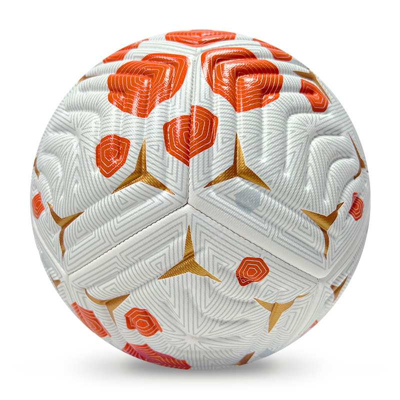 High Quality Size 5 Soccer Ball Machine-Sewn PVC with Print Logo for Sports Training Leisure Competitive Matches,Blue Arc Sports