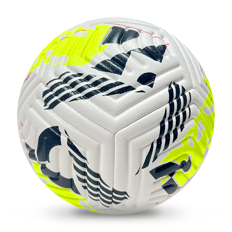 High Quality Size 5 Soccer Ball Machine-Sewn PVC with Print Logo for Sports Training Leisure Competitive Matches,Blue Arc Sports