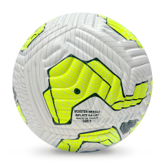 High Quality Size 5 Soccer Ball Machine-Sewn PVC with Print Logo for Sports Training Leisure Competitive Matches,Blue Arc Sports