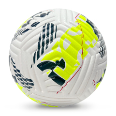 High Quality Size 5 Soccer Ball Machine-Sewn PVC with Print Logo for Sports Training Leisure Competitive Matches,Blue Arc Sports