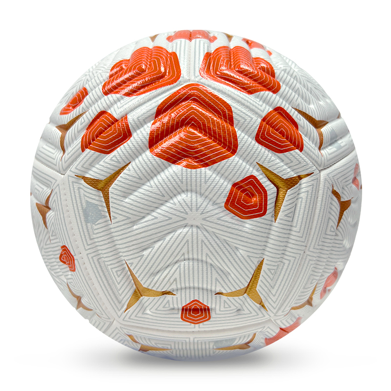High Quality Size 5 Soccer Ball Machine-Sewn PVC with Print Logo for Sports Training Leisure Competitive Matches,Blue Arc Sports