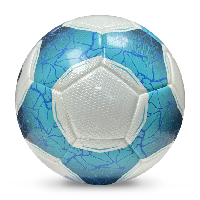2025 High Quality Football New Fashion Customize Logo Soccer Ball For Game,Blue Arc Sport