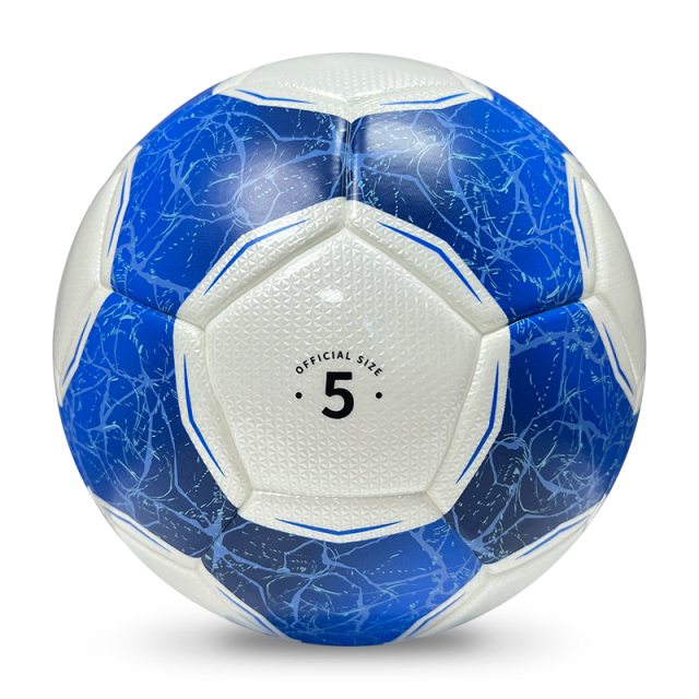 2025 High Quality Football New Fashion Customize Logo Soccer Ball For Game,Blue Arc Sports