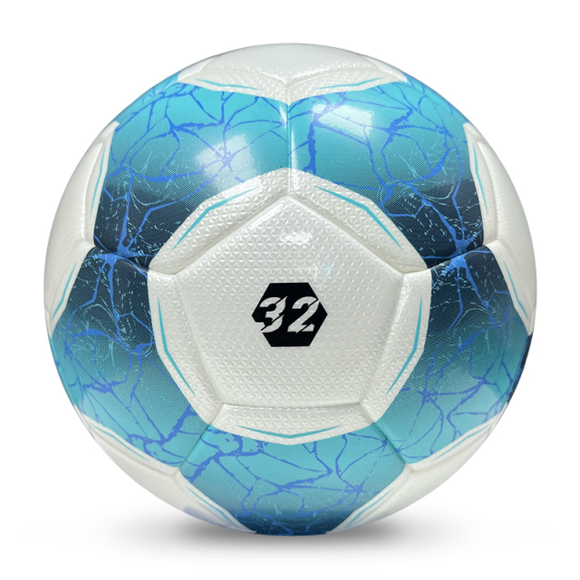 2025 High Quality Football New Fashion Customize Logo Soccer Ball For Game,Blue Arc Sport