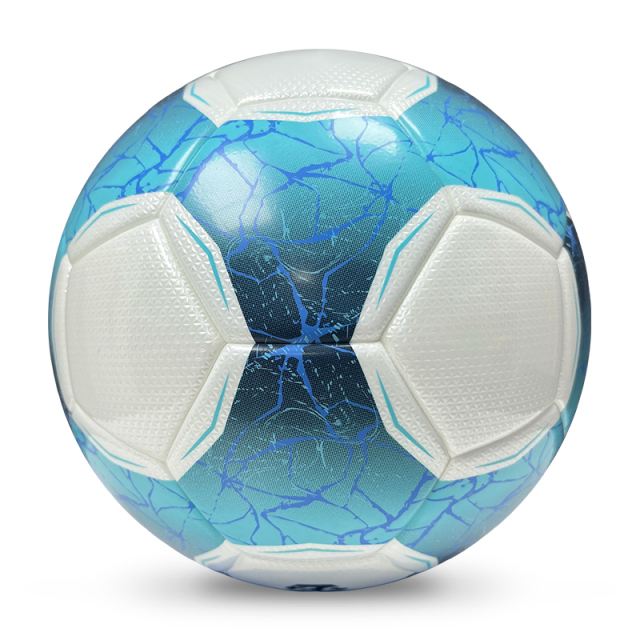 2025 High Quality Football New Fashion Customize Logo Soccer Ball For Game,Blue Arc Sport