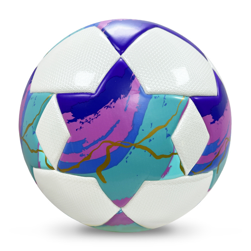 2025 High Quality Football New Fashion Customize Logo Soccer Ball For Game,Blue Arc Sports