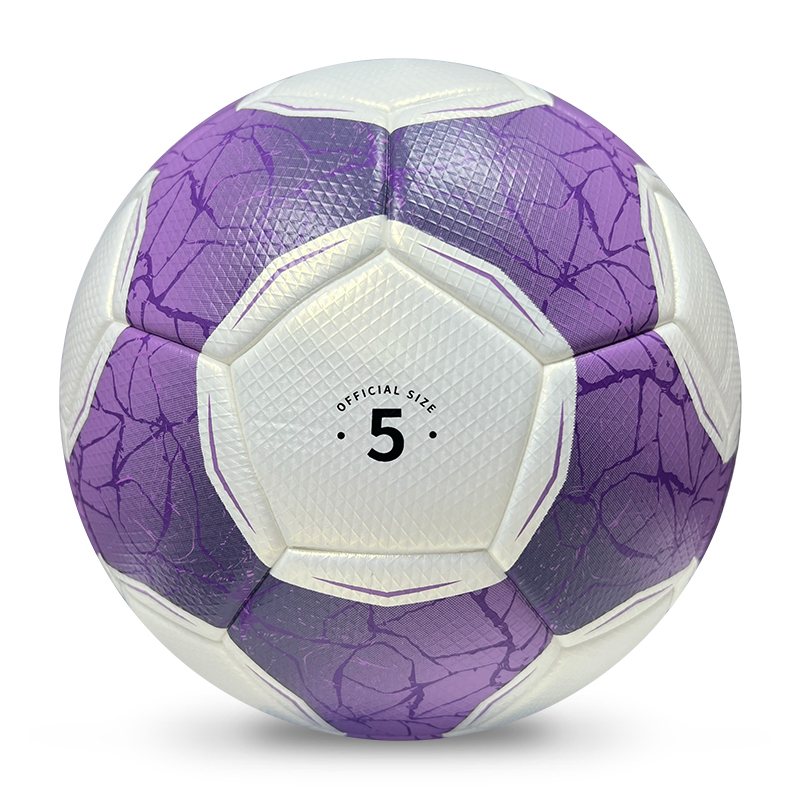 Best Selling Official PU  Soccer Ball High Quality Custom Professional Size 5 Leather Football for Sports Top Match Stock,Blue Arc Sports