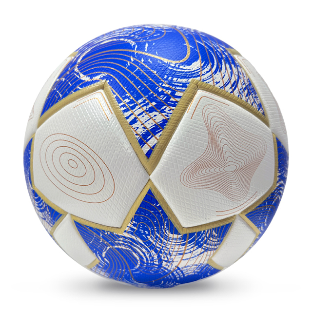 2025 High Quality Football New Fashion Customize Logo Soccer Ball For Game,Blue Arc Sports