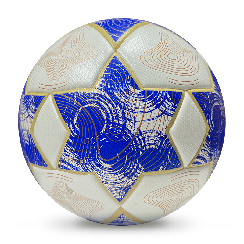 2025 High Quality Football New Fashion Customize Logo Soccer Ball For Game,Blue Arc Sports