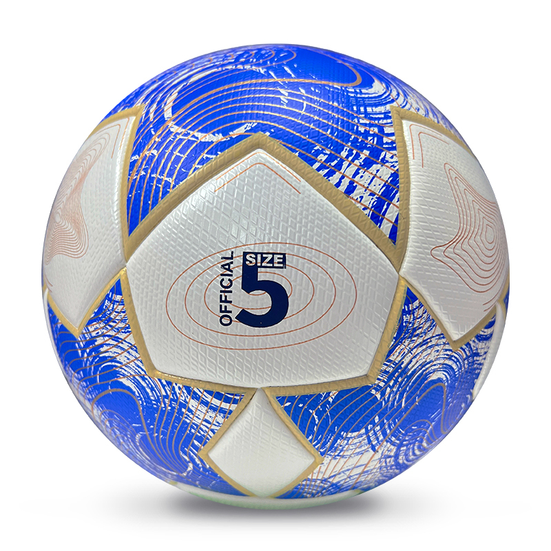 2025 High Quality Football New Fashion Customize Logo Soccer Ball For Game,Blue Arc Sports