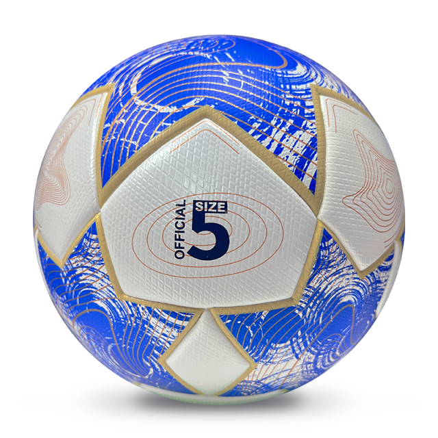 2025 High Quality Football New Fashion Customize Logo Soccer Ball For Game,Blue Arc Sports