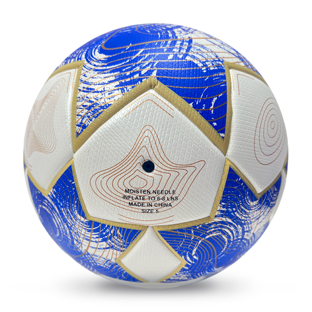 2025 High Quality Football New Fashion Customize Logo Soccer Ball For Game,Blue Arc Sports